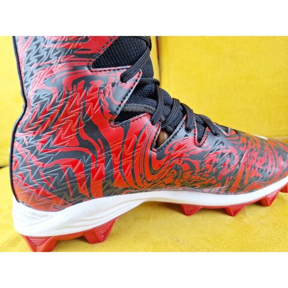 Under Armour Highlight Clutchfit Cleats Men Sz 13 Red & Black Football Shoes main image 11